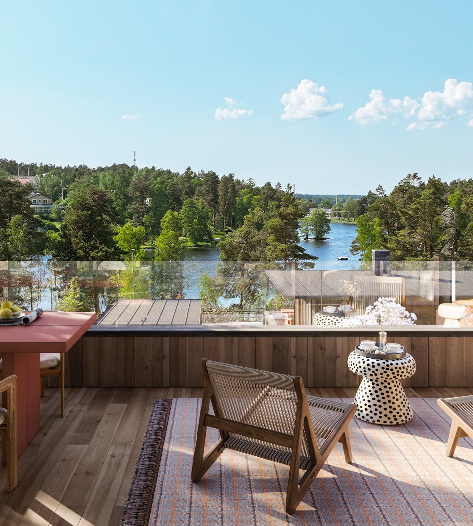 Utsikt från terrass